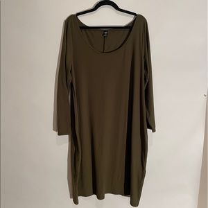 Shein Curve Scoop Neck Dress